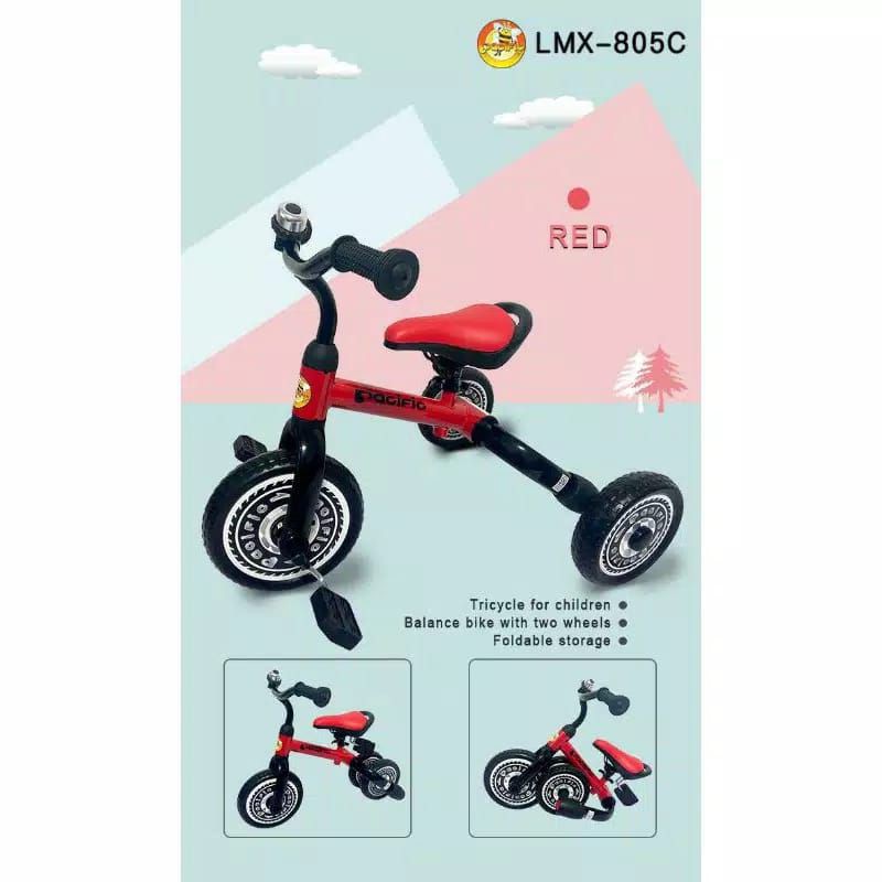 SEPEDA RODA TIGA BALANCE BIKE LIPAT LMX 805c