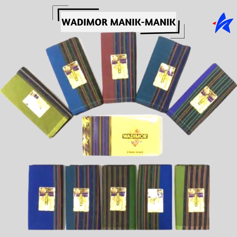 Sarung Wadimor BISA PILIH MOTIF PADANG, DARUSSALAM, MANIK MANIK, TIGA DARA - Kain Tenun Dewasa Pria Laki Cowo Sholat Solat