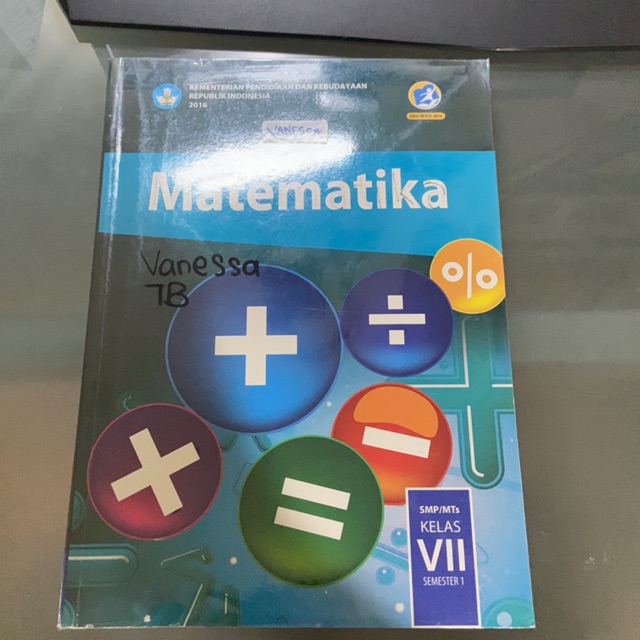 Buku matematika kelas 7 smp semester 1 BEKAS