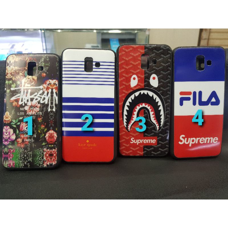 Jelly motif + temper glas Samsung J6 plus