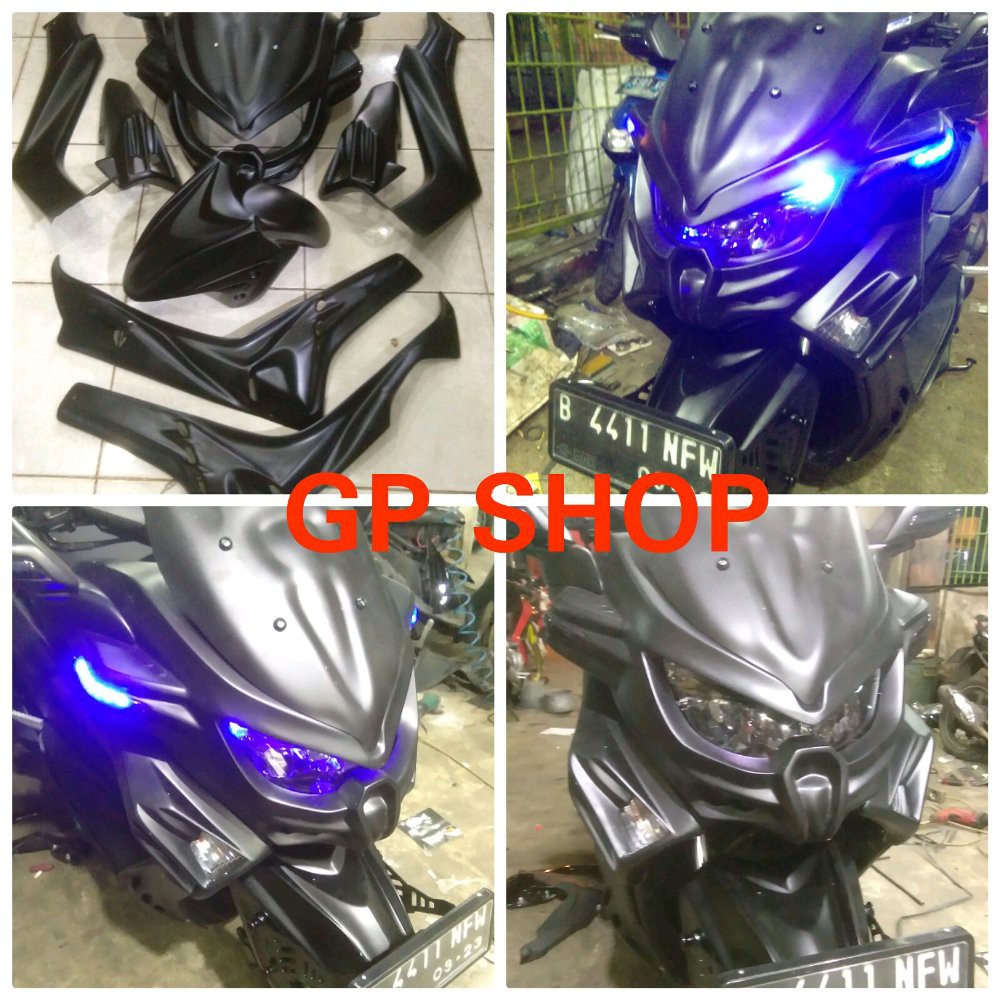 tameng predator nmax TAMENG MODEL PREDATOR NMAX uda di lengkapi spion dan lampu sen yg LED 1PAKET 5B