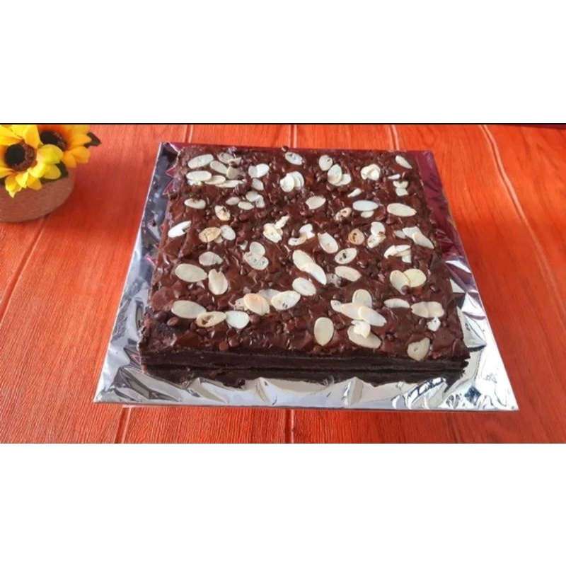 

Brownies Fudgy Panggang Almond Chococips Large D 20