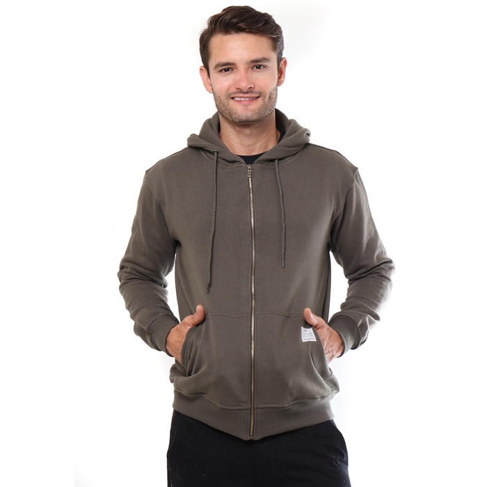 misi- Tendencies Sweater HOODIE ZIPPER OLIVE