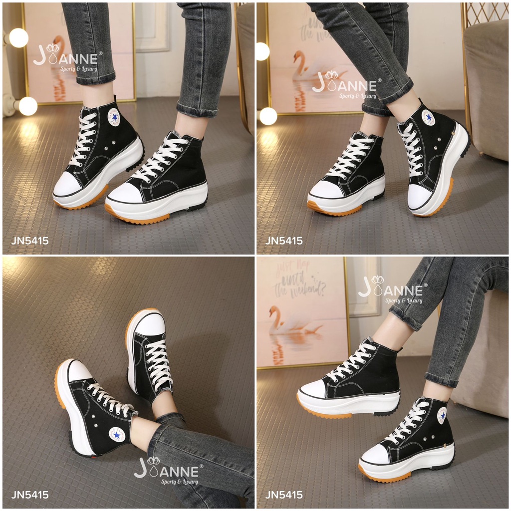 JOANNE Casual Wedges Sneakers Shoes #JN5415 ORIGINAL