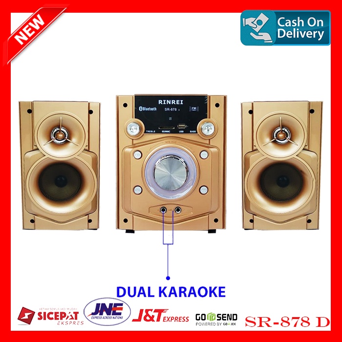 SPEAKER AKTIF BLUETOOTH KARAOKE RINREI SR-878 D