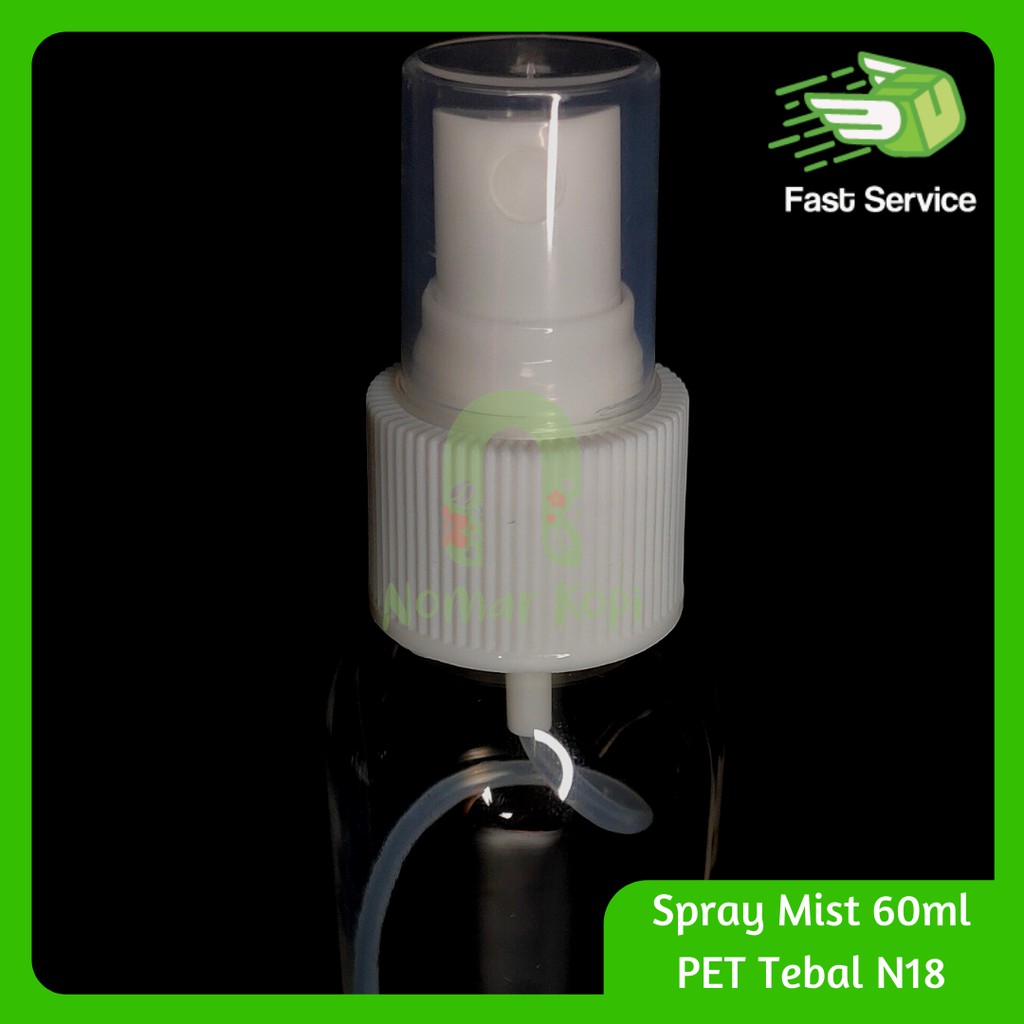 Tutup Botol Spray Mist Neck 18 utk 10ml, 15ml, 20ml, 30ml, 60ml