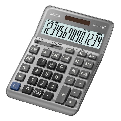 

casio kalkulator - calculator 12 digit - dm 1200 - stark