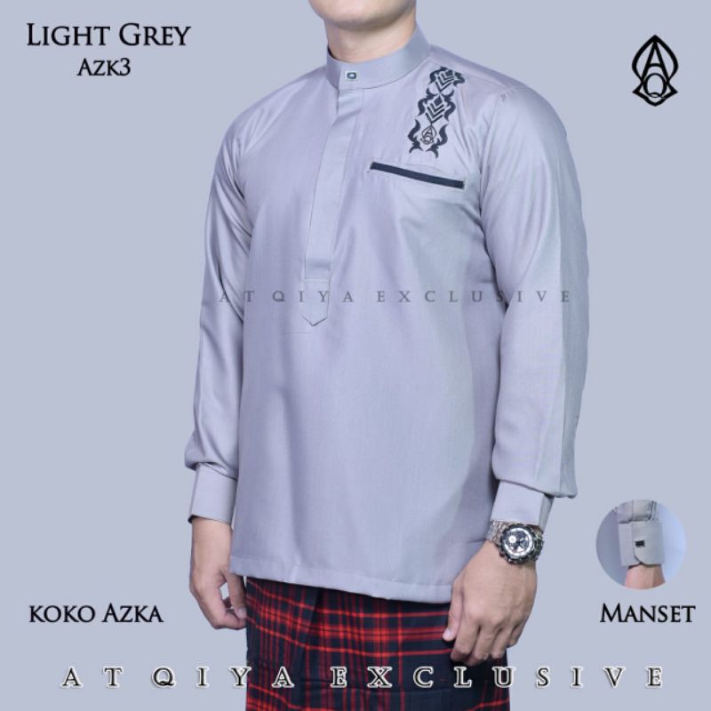 Baju Koko Atqiya Terbaru / Koko Atqiya Azka/ Fashion Pria Dewasa/ Baju Muslim