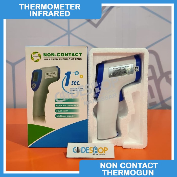 (COD) PROMO !! Termometer Infrared NON Contact Alat Ukur Suhu Body Temperature Thermogun