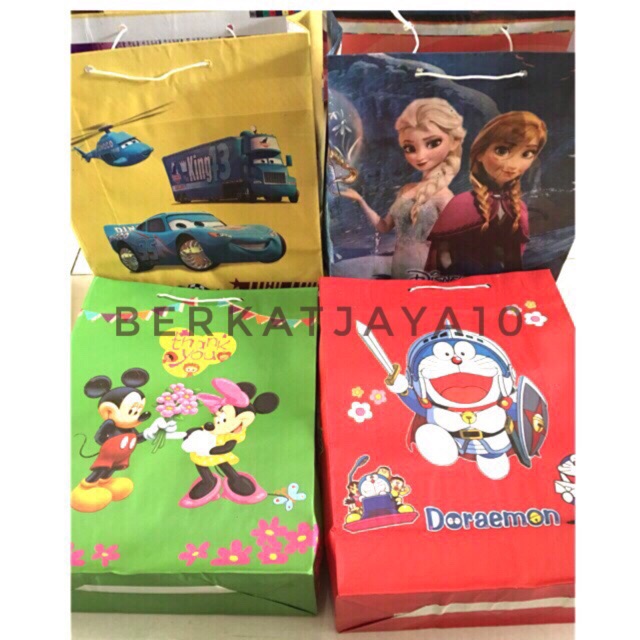 

Paper Bag Shopping bag Goodie Bag Kertas (Isi 10 pcs motif campur)