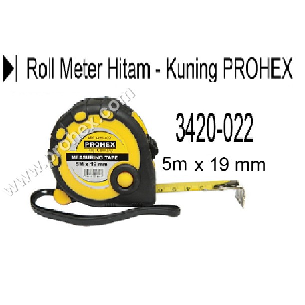 

Roll Meter Hitam - Kuning 3420-022