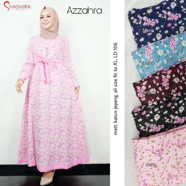 Baju Murah Gamis Longdress Muslim Azzahra Maxy