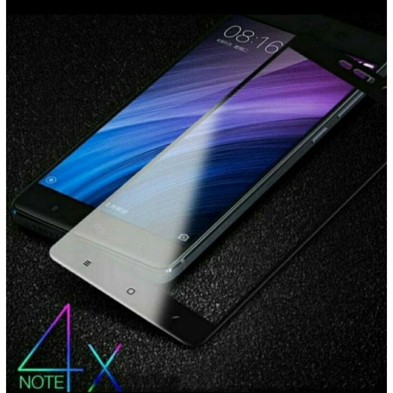 Temperglass Xiaomi Redmi Note 4, Note 4X, Note 5, Note 5 Pro Pelindung layar Hp Kaca Full Layar