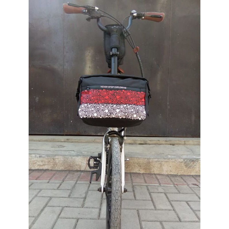 tas frontblock rolltop merah putih