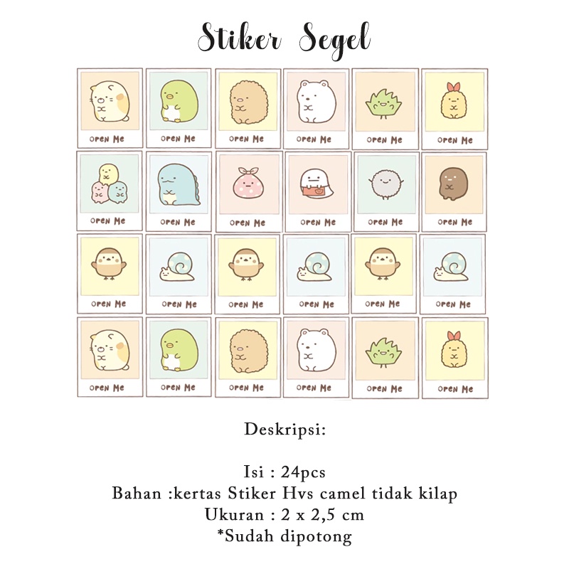 

[ , ] Stiker Segel Amplop Paperbag Packing Lucu, Sticker Aesthetic