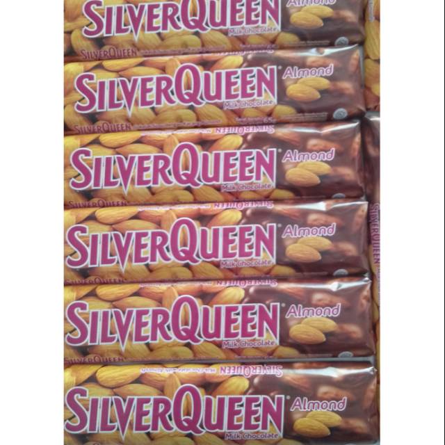 Coklat Silver Queen Almond 65 gram