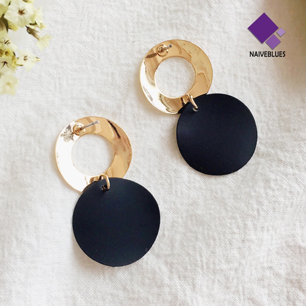 Anting Stud Bentuk Bulat Model Hollow Out Untuk Wanita