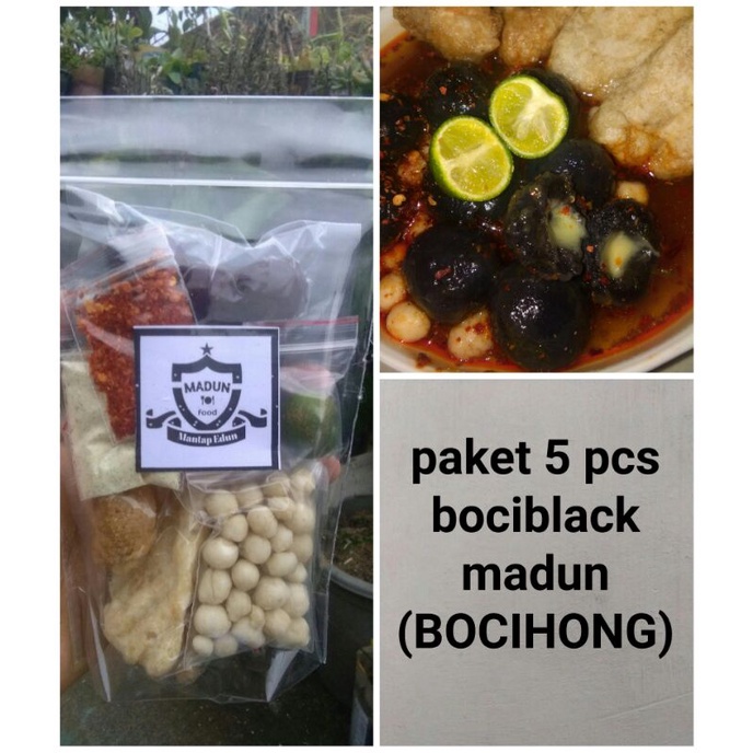 

LEBIH MURAH!! paket 5 pcs boci black moza
