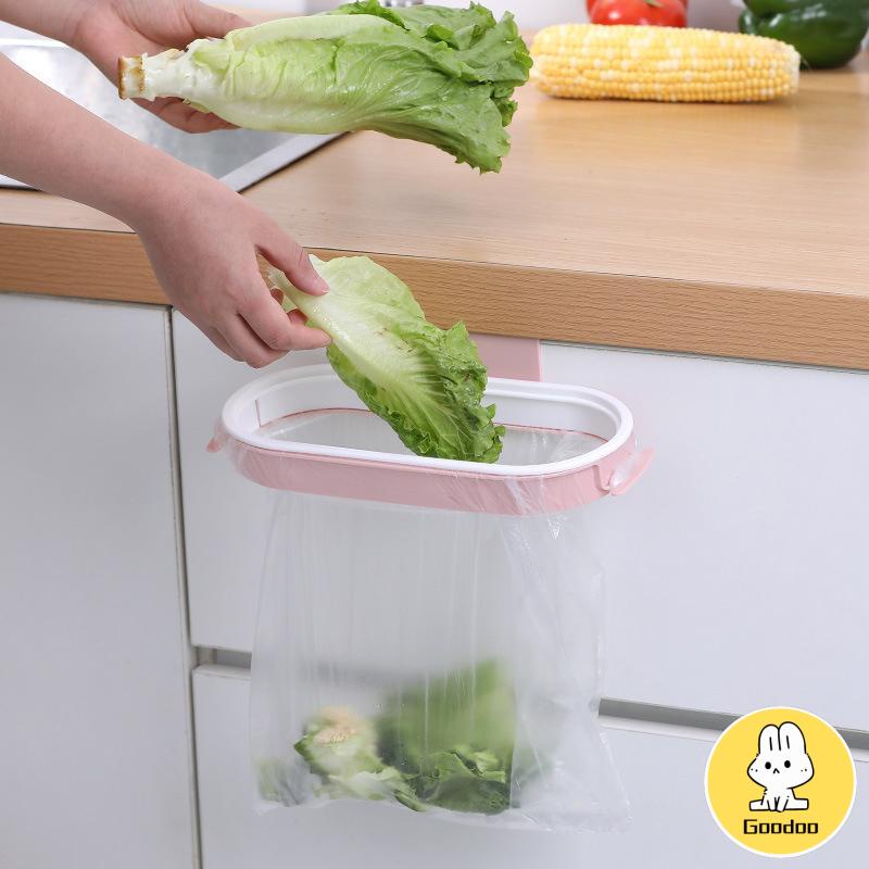 [COD Ready Stock] Tong Sampah Gantungan Dapur Dengan Penutup / Trashbag Holder With Lid / Sampah / Trashbag -Doo