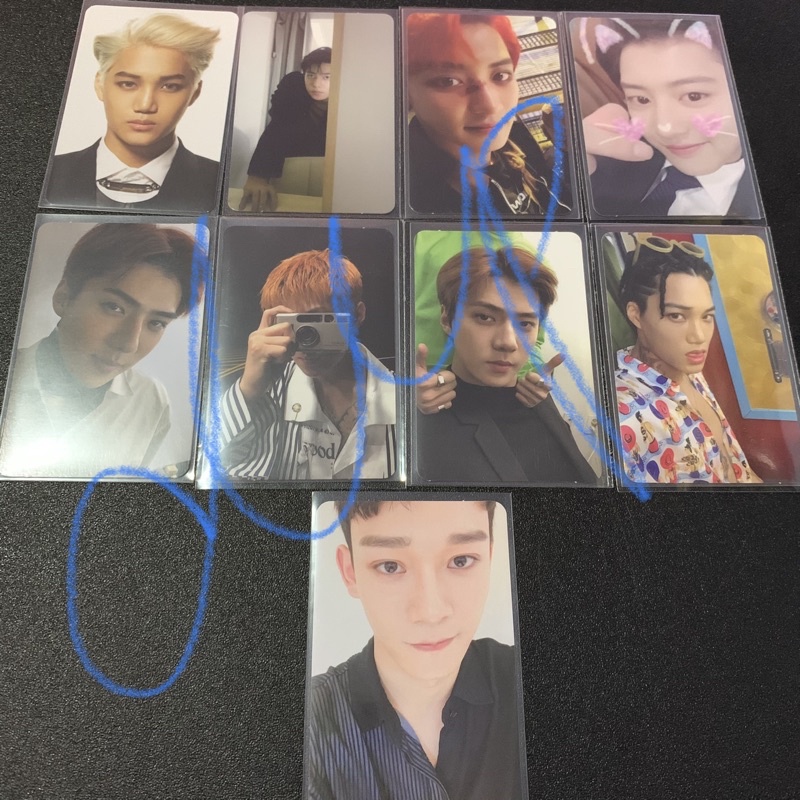 OFFICIAL PHOTOCARD SEHUN KAI CHANYEOL CHEN OVERDOSE UNIVERSE LOTTO TEMPO POWER LOVESHOT KOKOBOP EXO