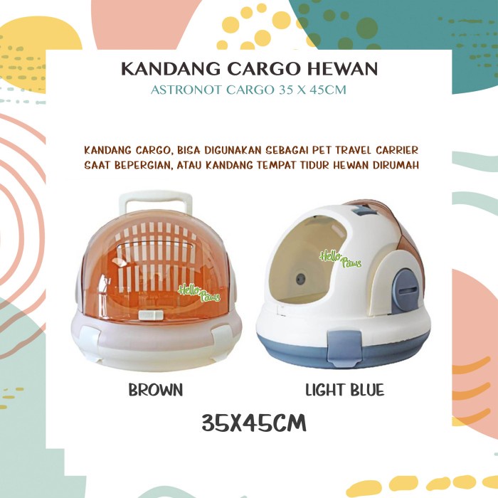 Jual CargoPet Pet Astronot Cargo Carrier Kandang Carrier Hewan