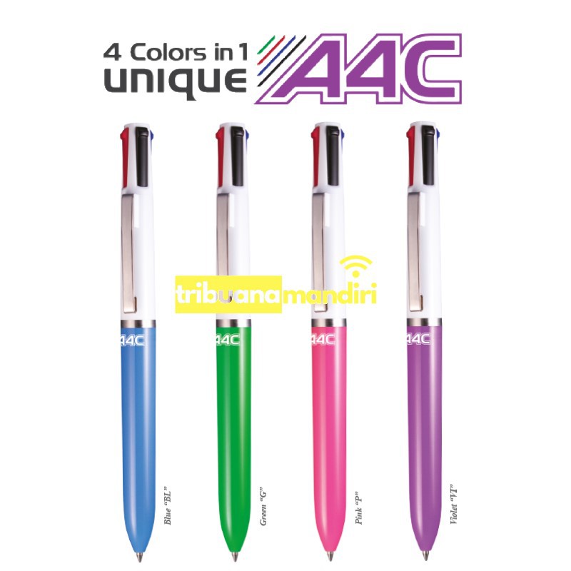 

Zebra A4C Pulpen 4 warna - pulpen cetek 4 warna (satuan)