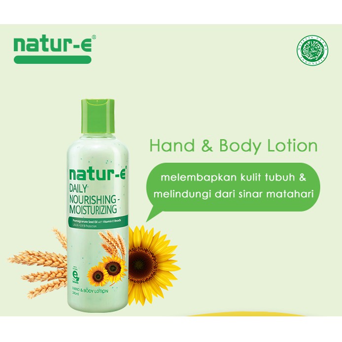 Natur E Hand Body Lotion Moisturizing 100ml atau 245ml / Nature