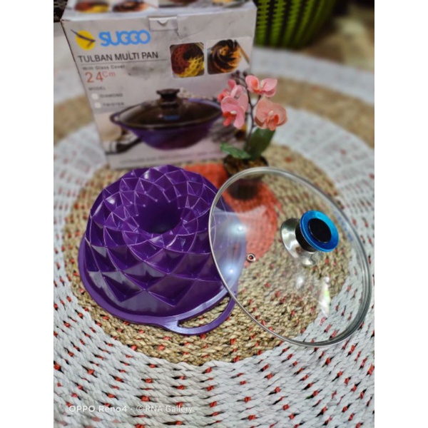 Cetakan Bolu Tulban Multipan 24 Cm Suggo Diamond, Twister (Ade)