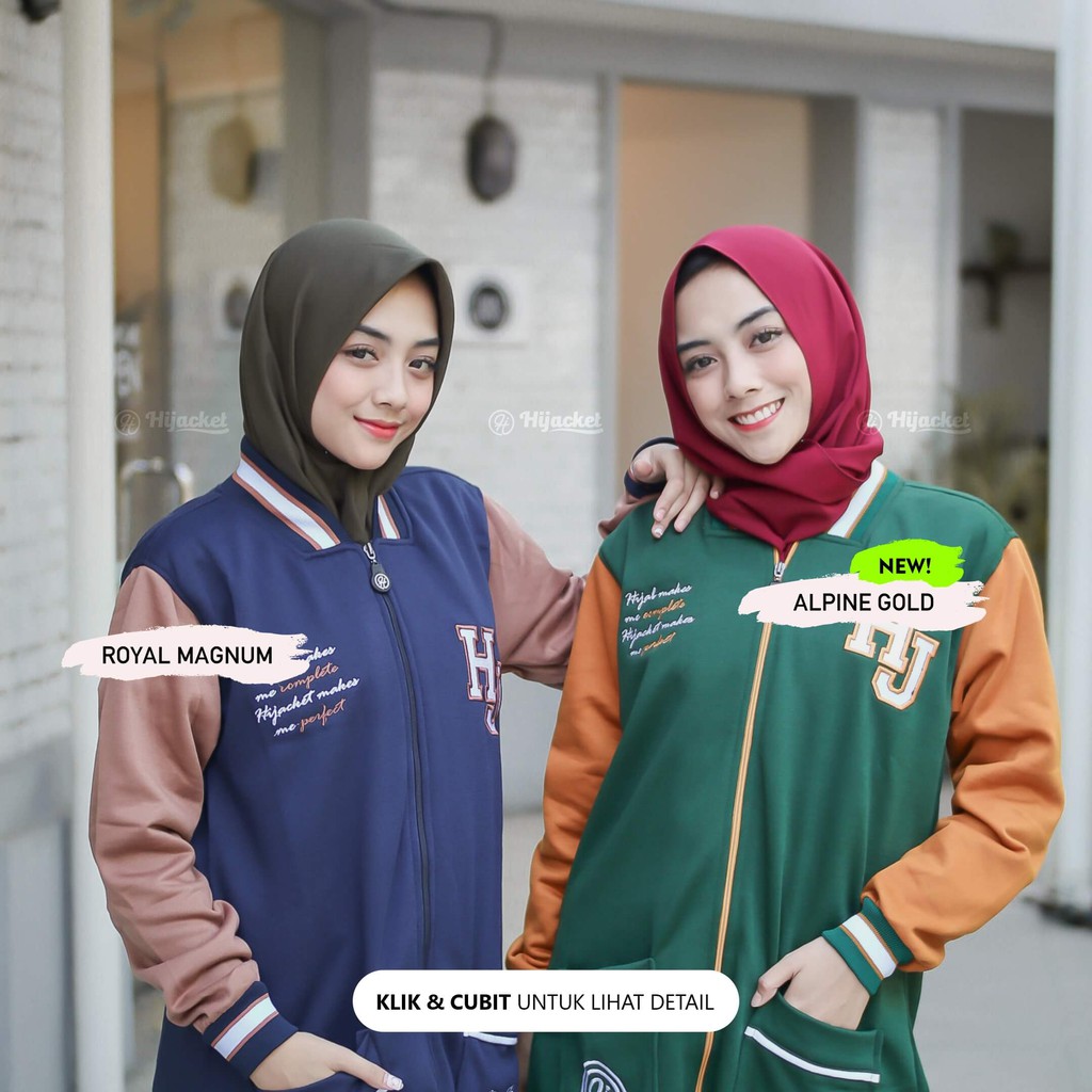 HIJACKET QADIRA ORIGINAL Jacket Hijaber Jaket Wanita Muslimah Azmi Hijab