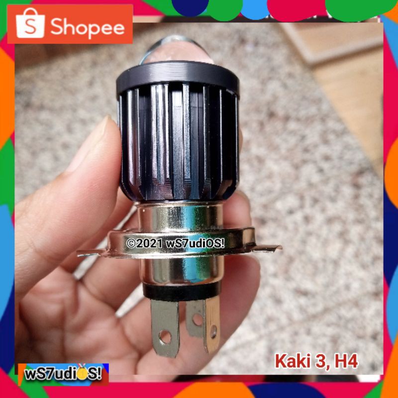 Lampu Utama LED Laser H4 Headlamp Hemat Daya