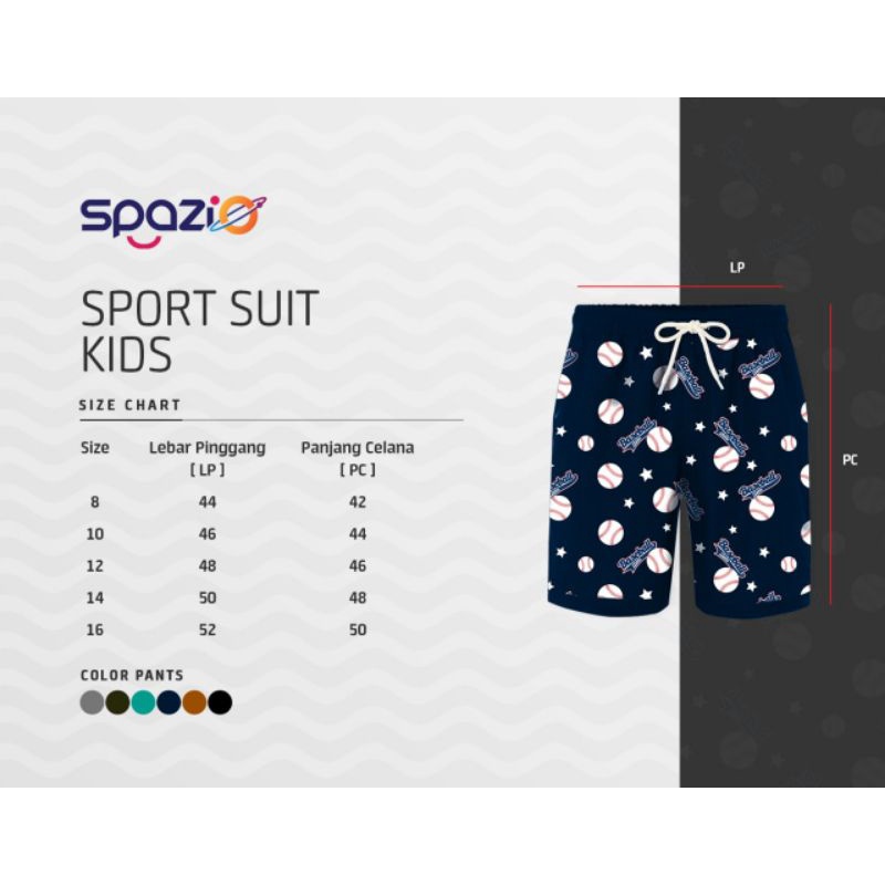 SETELAN TEENEGER SPORT SUIT SPAZIO