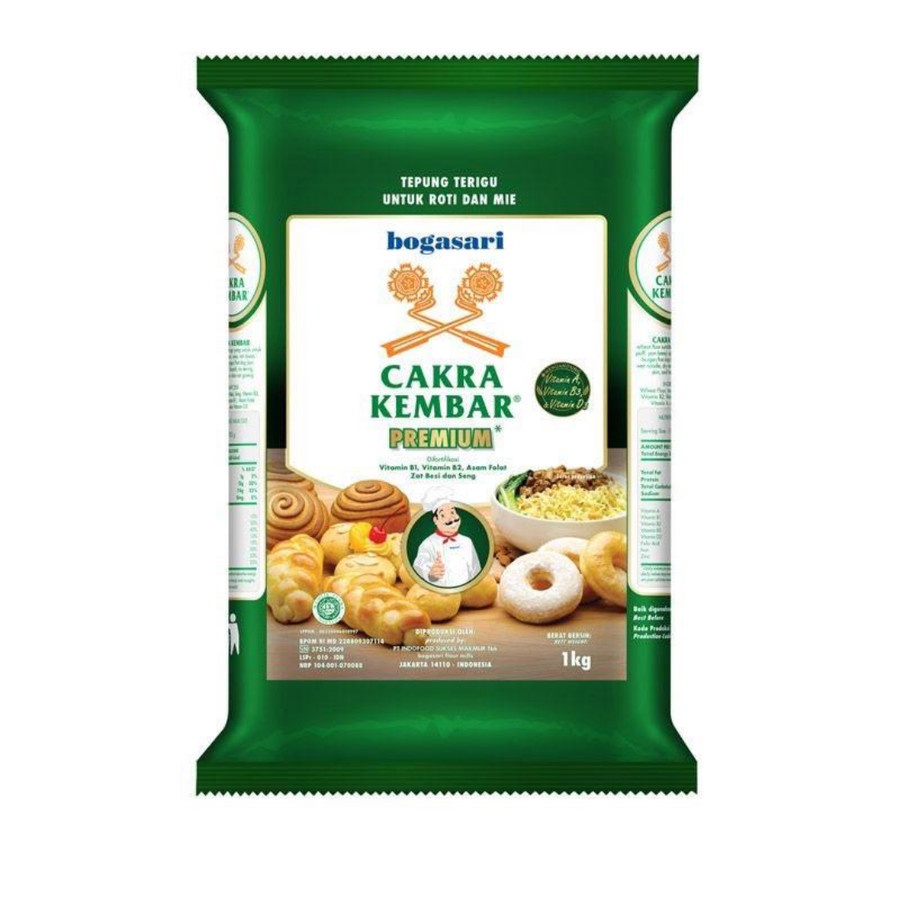 

CAKRA KEMBAR BOGASARI TEPUNG TERIGU 1 KG / TEPUNG / CAKRA / BOGASARI
