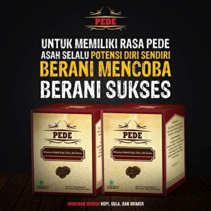 

Kopi PEDE STAMINA PRIA KUAT TAHAN LAMA ISI 5 SACHET DENPASAR BALI