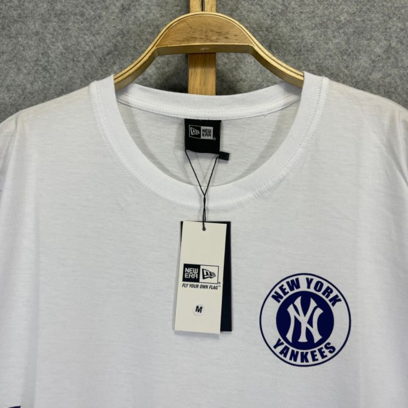 KAOS T-SHIRT NY YANKEES LOGO BIG WHITE AUTHENTIC PREMIUM