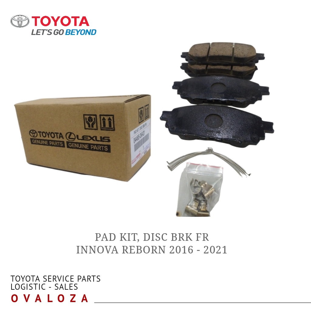 Toyota Innova Reborn | Sepatu Rem Depan | Kampas Rem Depan | Kanvas Rem Depan | Pad Rem Depan