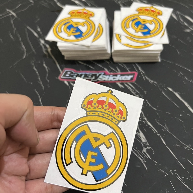 STICKER STIKER REAL MADRID CUTTING