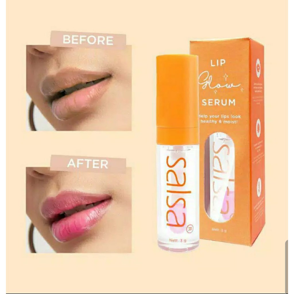 LIPGLOSS SALSA LIP GLOW SERUM LIPPIE PEMERAH BIBIR ORIGINAL