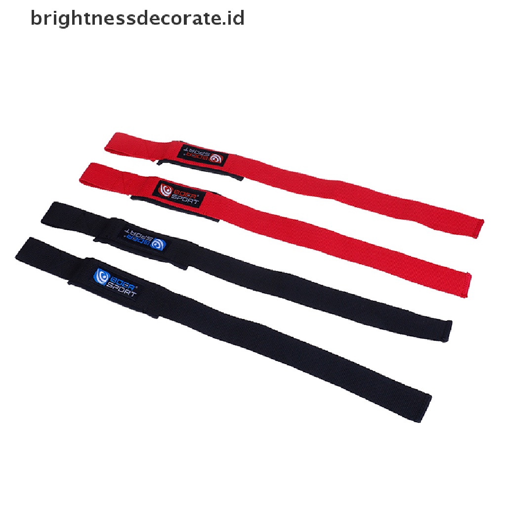 (Birth) 2pcs Strap Pergelangan Tangan Untuk Angkat Beban / Gym