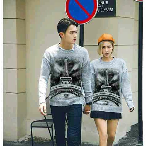 Baju Couple  Paris Eiffel Misty