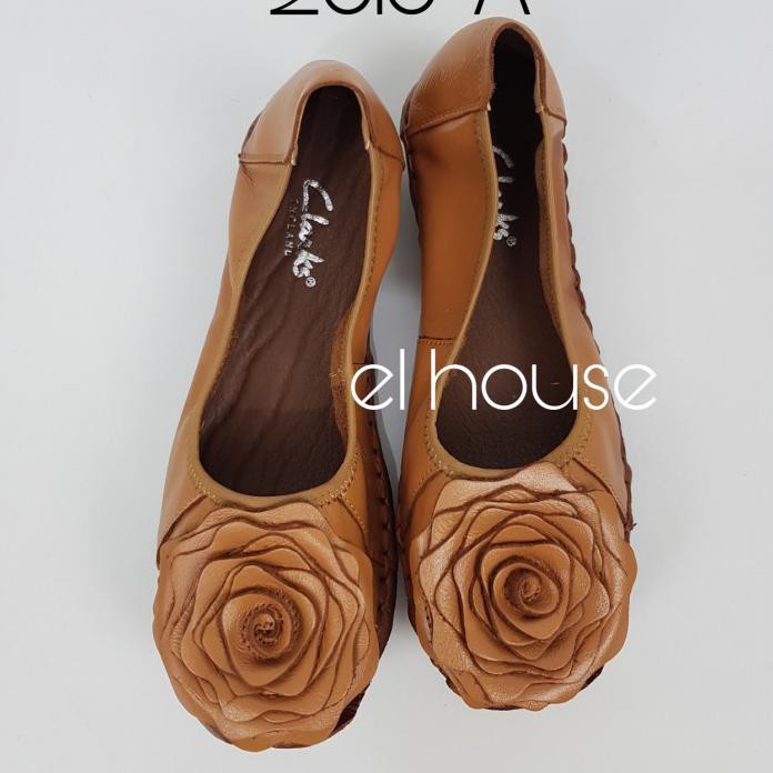 CLARKS 2016-A/ORIGINAL CLARKS/FLAT SHOES WANITA - HITAM, 36