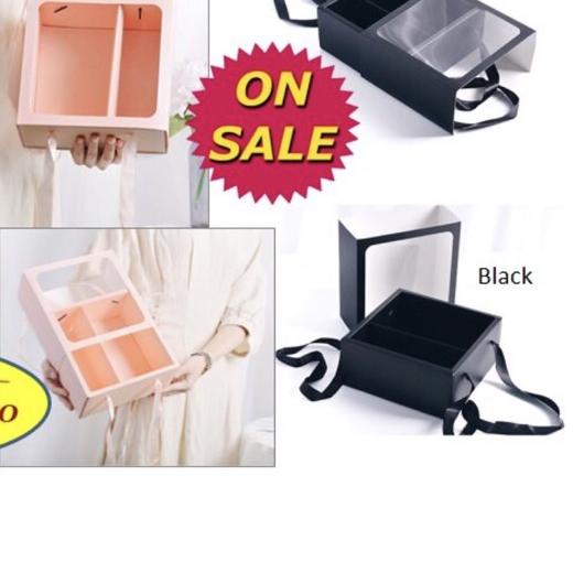 

✵ Korea square Handy Box (1495A) Flower Box - Soft Box - kotak bunga - barang florist ➳