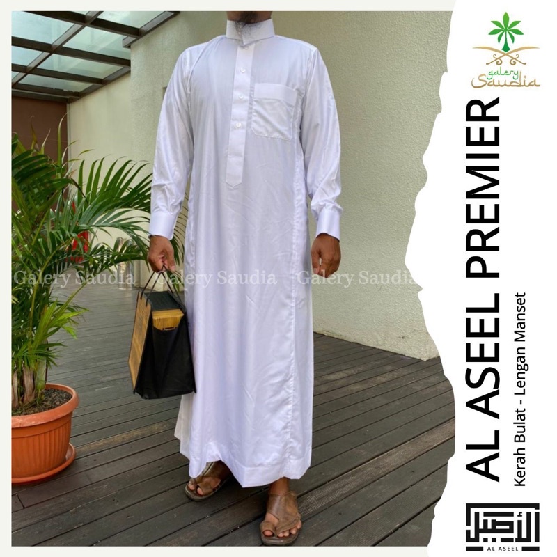 jubah Al aseel premier Khusus putih FREE BOKS original import saudi
