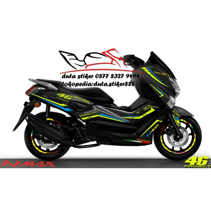 Terlaris Cutting Stiker Sticker Decal Motor Yamaha Nmax Agv 46