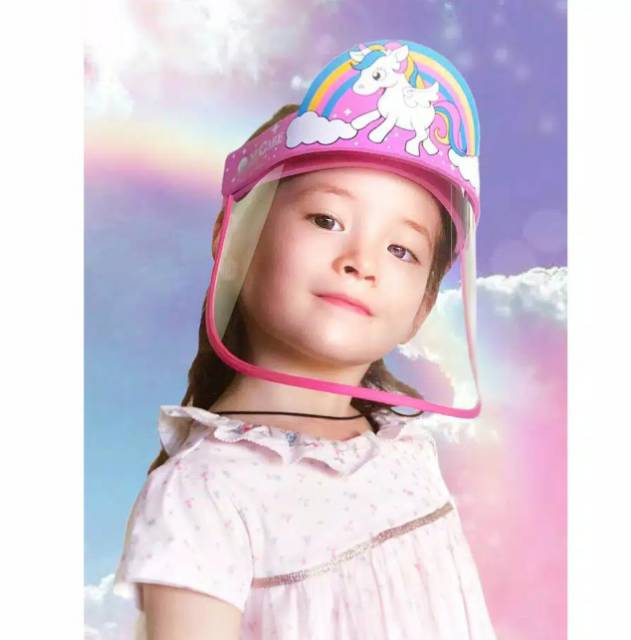 Face shield anak unicorn little pony