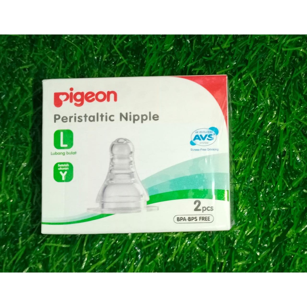 PIGEON Peristaltic Nipple Slim Neck SIZE L BOX Isi 2