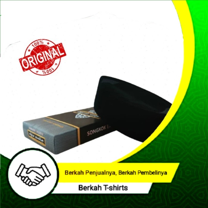 SONGKOK HITAM POLOS TINGGI 7 CM I KOPIAH HITAM EXECUTIVE