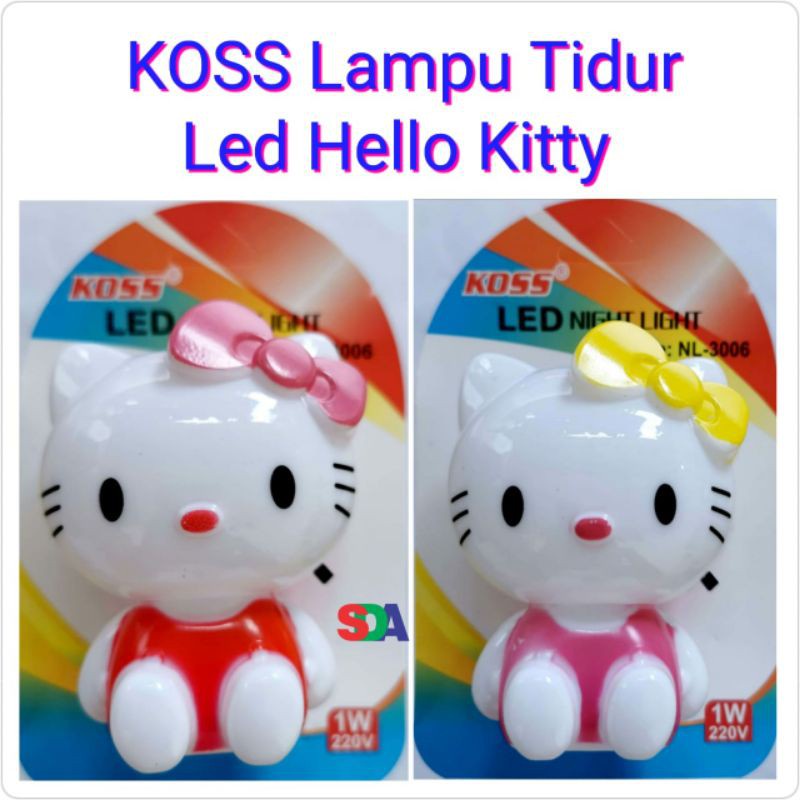 Minilamp LED - Lampu Tidur Anak Lucu Karakter - Hello Kitty