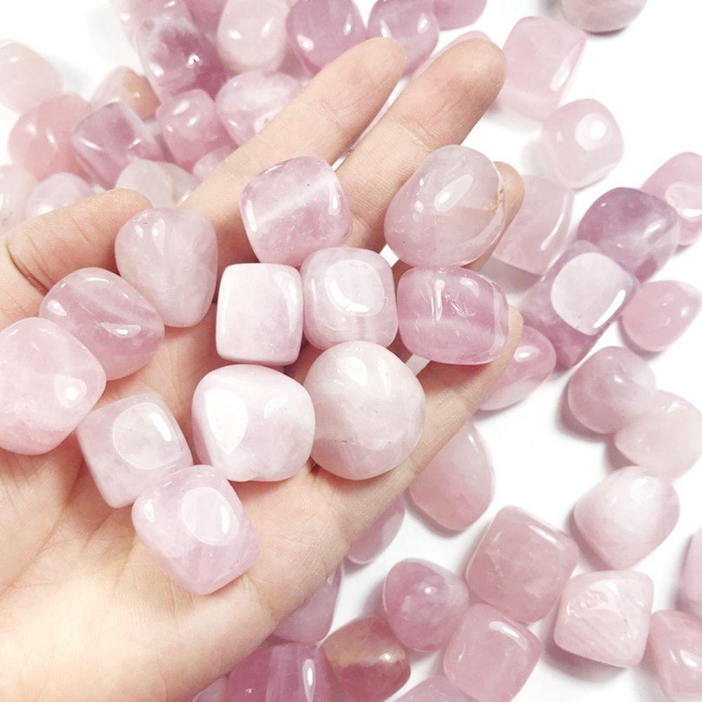 [Elegan] Rose Quartz 100g Batu Kristal Kerikil Spiritual Enery Generator Dekorasi Rumah Penyembuhan Kristal