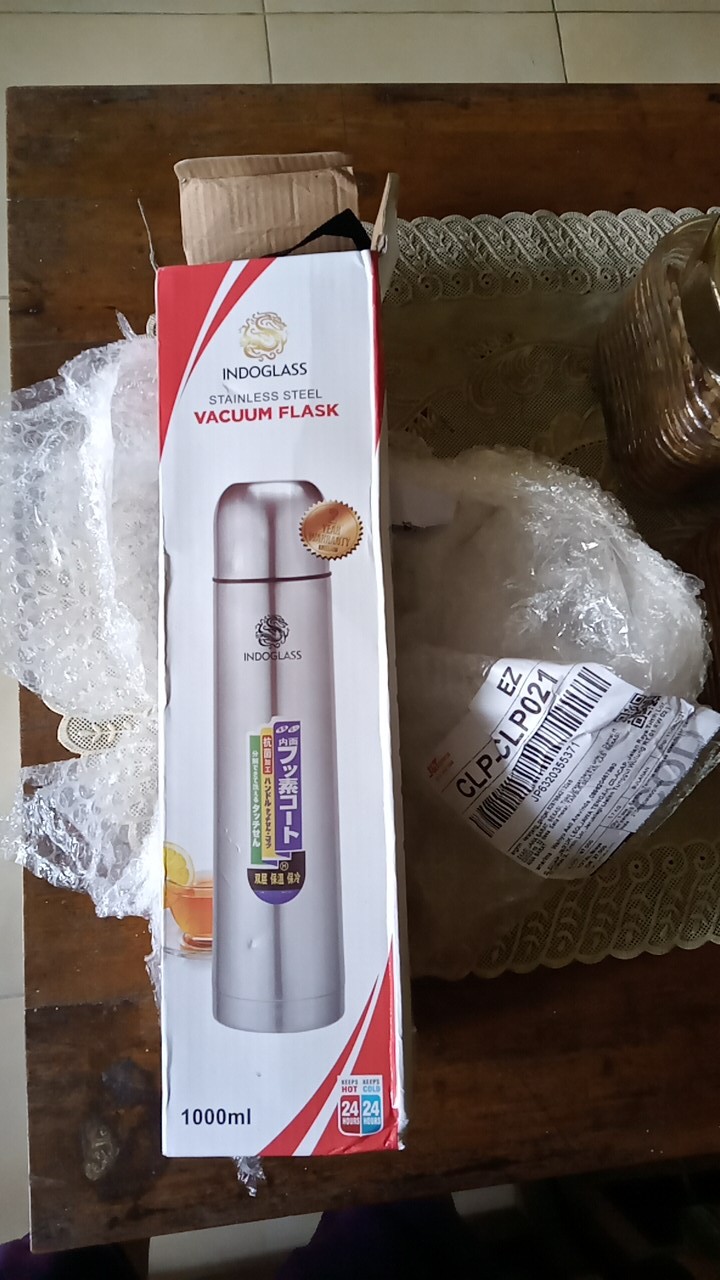 Termos Stainless Steel 1liter (termos Air Panas) Bonus Tas