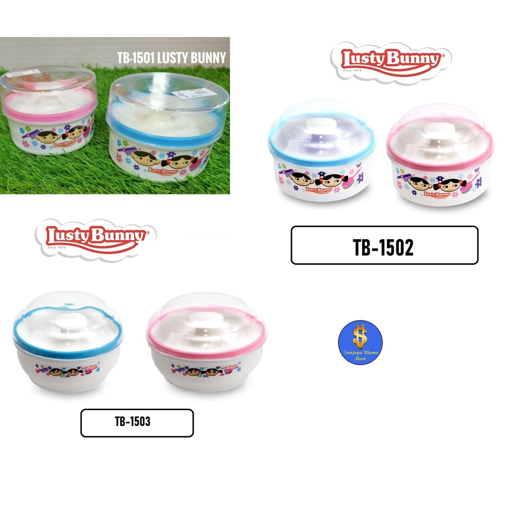 Tempat Bedak Bayi Single Lusty Bunny TB-1501/TB-1502/TB-1503